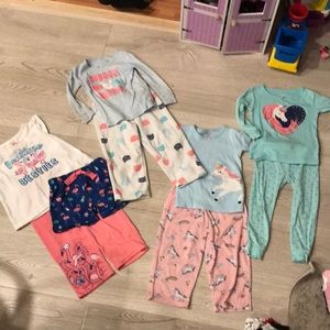 4 set pajama set (2 &3 piece sets)